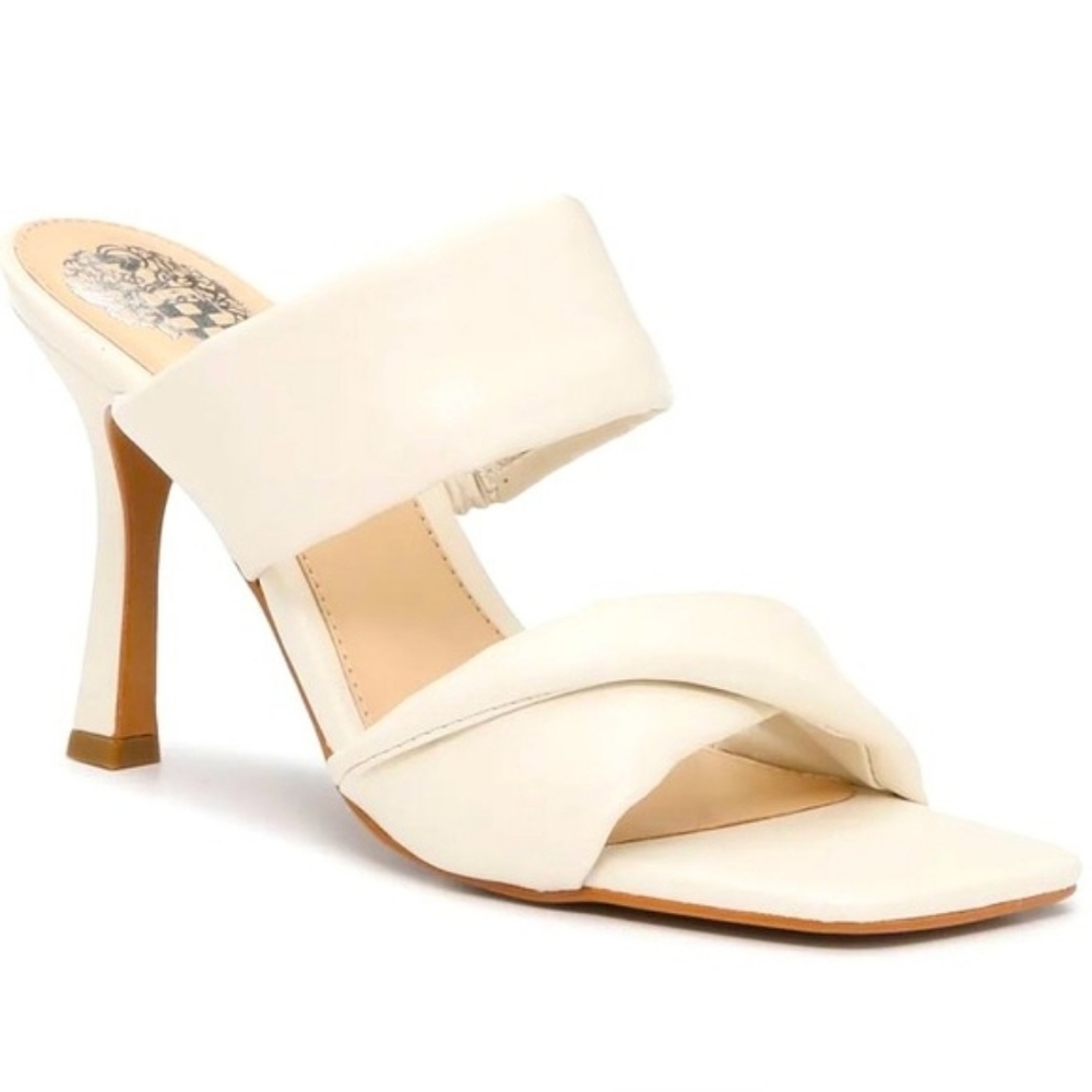 Vince Camuto Cream Heeled Sandals